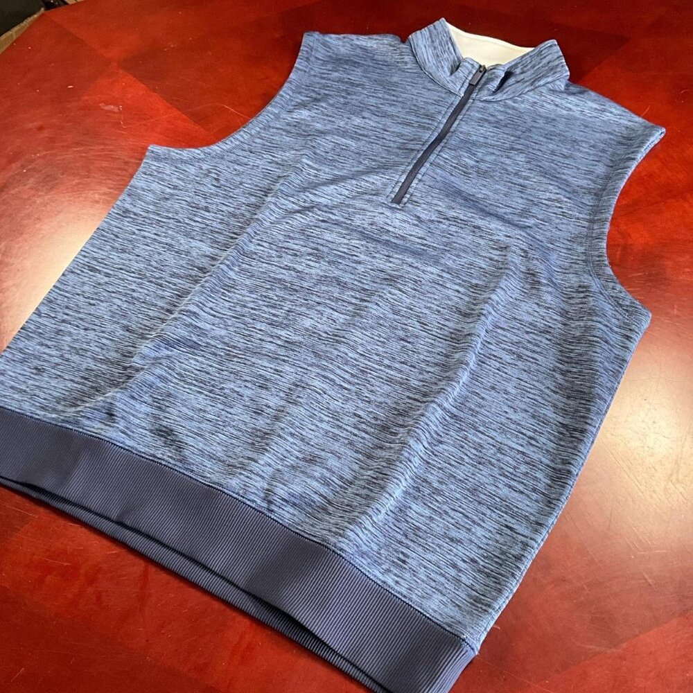 Mens Callaway Athleisure Golf Weather Series Quarter-Zip Vest (Large)